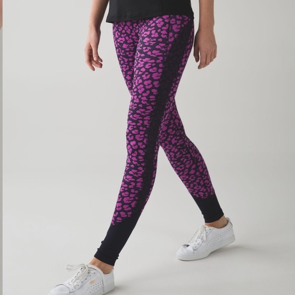 Lululemon Pink Navy Leopard Print 
